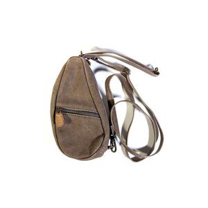 Vintage LL Bean Mini Ameribag Sling Bag Tan Bag Crossbody Khaki